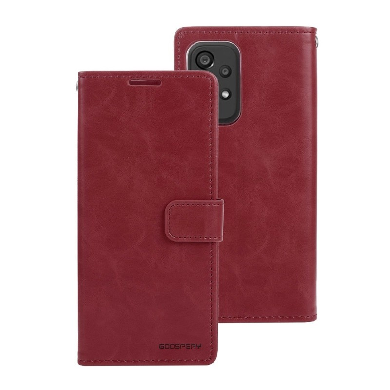 Samsung Galaxy A33 Leather Wallet Flip Diary Case Cover - Wine