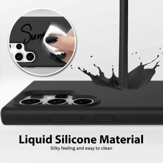 Samsung Galaxy S24 Ultra Liquid Silicone Case Cover - Purple