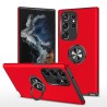 Samsung Galaxy S24 Ultra Shockproof with Ring Holder Stand MagSafe Compatible Com