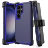 Samsung Galaxy S24 Ultra Rugged Armor Belt Clip Holster Case Cover - N