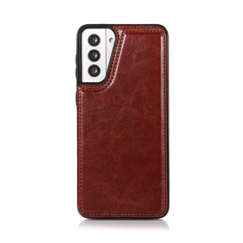 Samsung Galaxy S21 Plus Leather Wallet Flip Diary Case Cover - Red