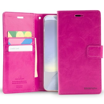 Samsung Galaxy S24 Plus Leather Wallet Flip Diary Case Cover - Hot Pin
