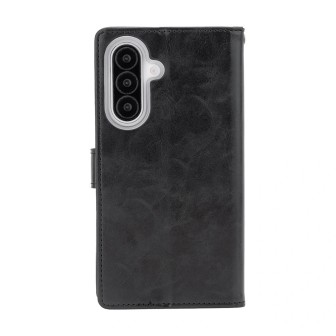 Samsung Galaxy A27 Leather Wallet Flip Diary Case Cover - Black