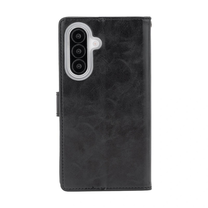 Samsung Galaxy A27 Leather Wallet Flip Diary Case Cover - Black