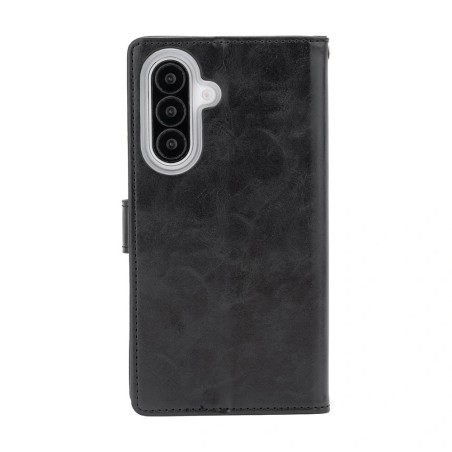 Samsung Galaxy A27 Leather Wallet Flip Diary Case Cover - Black