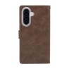 Samsung Galaxy A27 Leather Wallet Flip Diary Case Cover - Brown