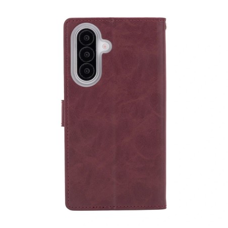Samsung Galaxy A27 Leather Wallet Flip Diary Case Cover - Wine