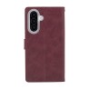 Samsung Galaxy A27 Leather Wallet Flip Diary Case Cover - Wine