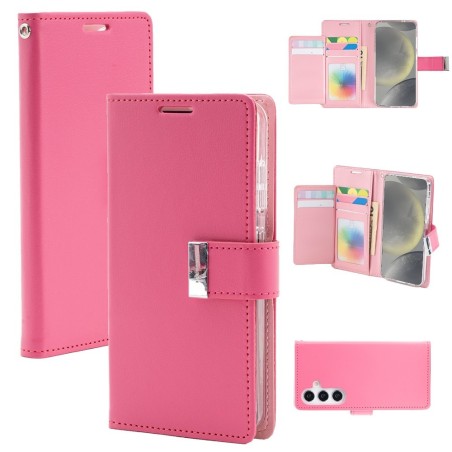 Samsung Galaxy S24 Plus Leather Wallet Flip Diary Case Cover - Hot Pin