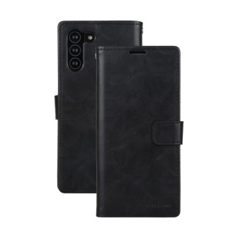 Samsung Galaxy S21 FE Leather Wallet Flip Diary Case Cover - Black