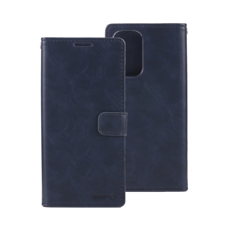 Samsung Galaxy A23 Leather Wallet Flip Diary Case Cover - Navy