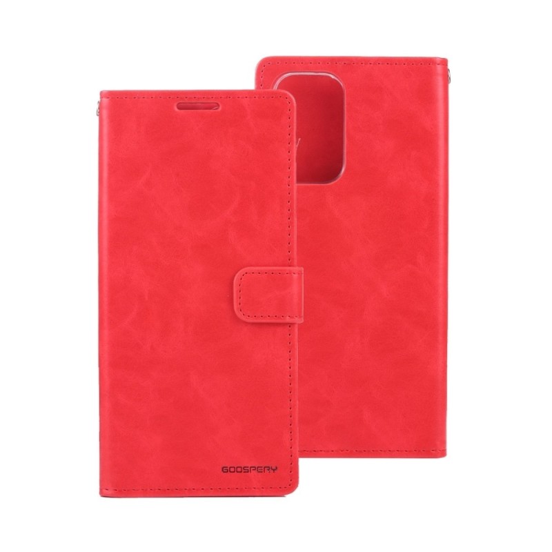 Samsung Galaxy A23 Leather Wallet Flip Diary Case Cover - Red