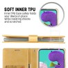 Samsung Galaxy S21 Ultra Leather Wallet Flip Diary Case Cover - Navy