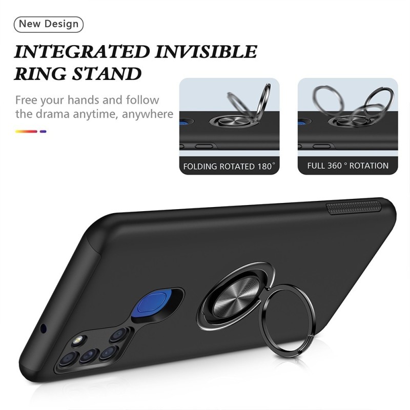 Samsung Galaxy A21S Shockproof with Ring Holder Stand MagSafe Compatib
