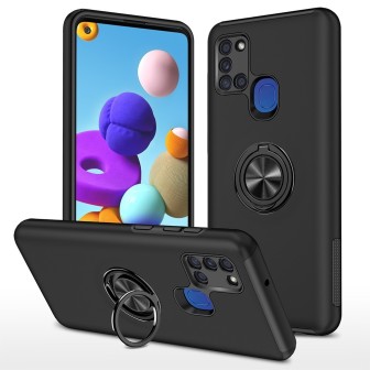 Samsung Galaxy A21S Shockproof with Ring Holder Stand MagSafe Compatib