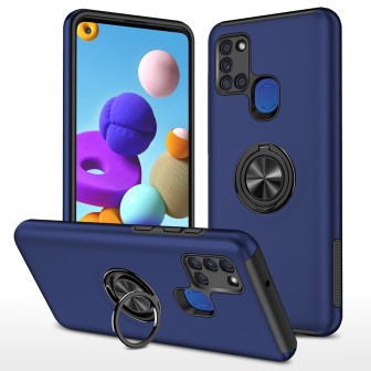 Samsung Galaxy A21S Shockproof with Ring Holder Stand MagSafe Compatib