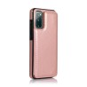 Samsung Galaxy S20 Leather Wallet Flip Diary Case Cover - Rose Gold