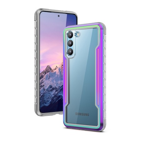 Samsung Galaxy S21 Heavy-Duty Armor Shockproof Case Cover - Iridescent