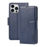 iPhone 15 Pro Leather Wallet Flip Diary Case Cover - Navy | Australia