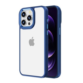 iPhone 15 Plus Clear with Metal Camera Frame Case Cover - Pink