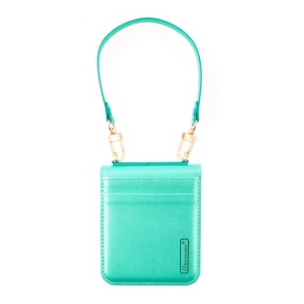 Samsung Galaxy Z Flip7 Leather Wallet Flip Diary Case Cover - Mint