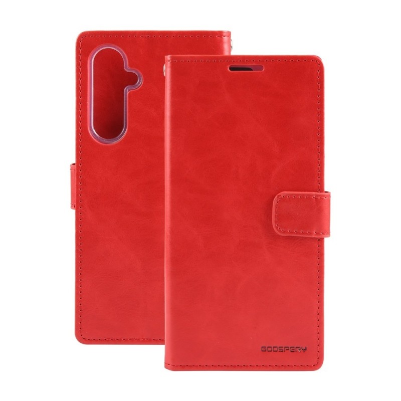 Samsung Galaxy S24 FE MagSafe Compatible Leather Wallet Flip Diary Cas