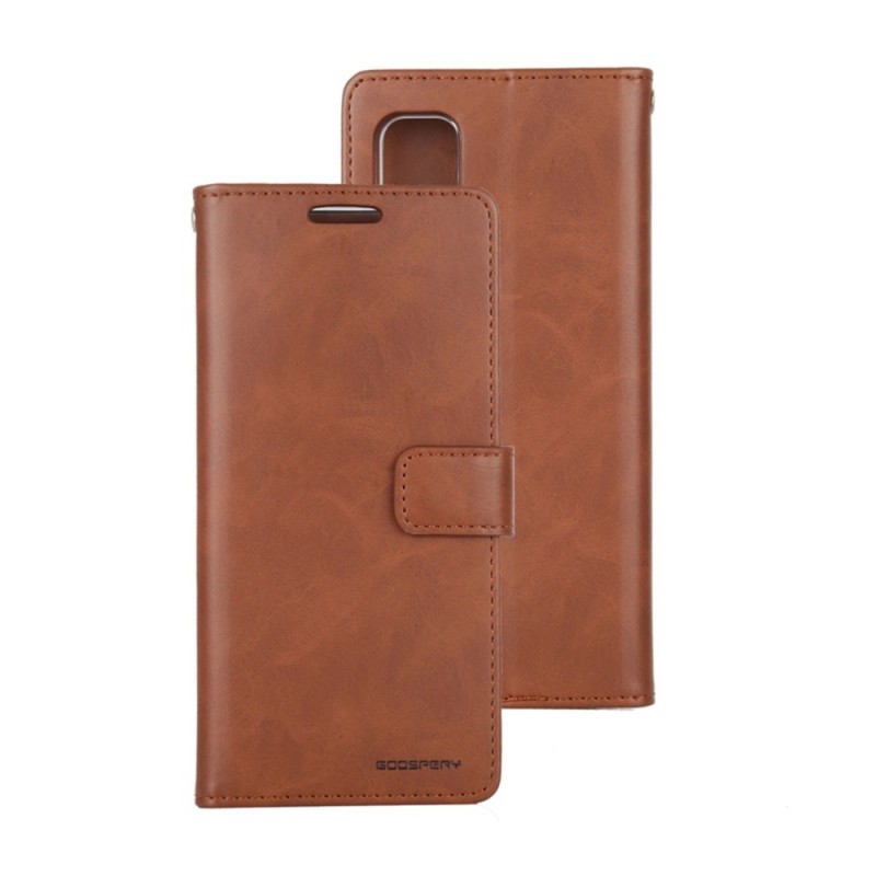 Samsung Galaxy Note 20 Leather Wallet Flip Diary Case Cover - Brown
