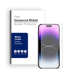 iPhone 14 Plus Clear Tempered Glass Screen Protector