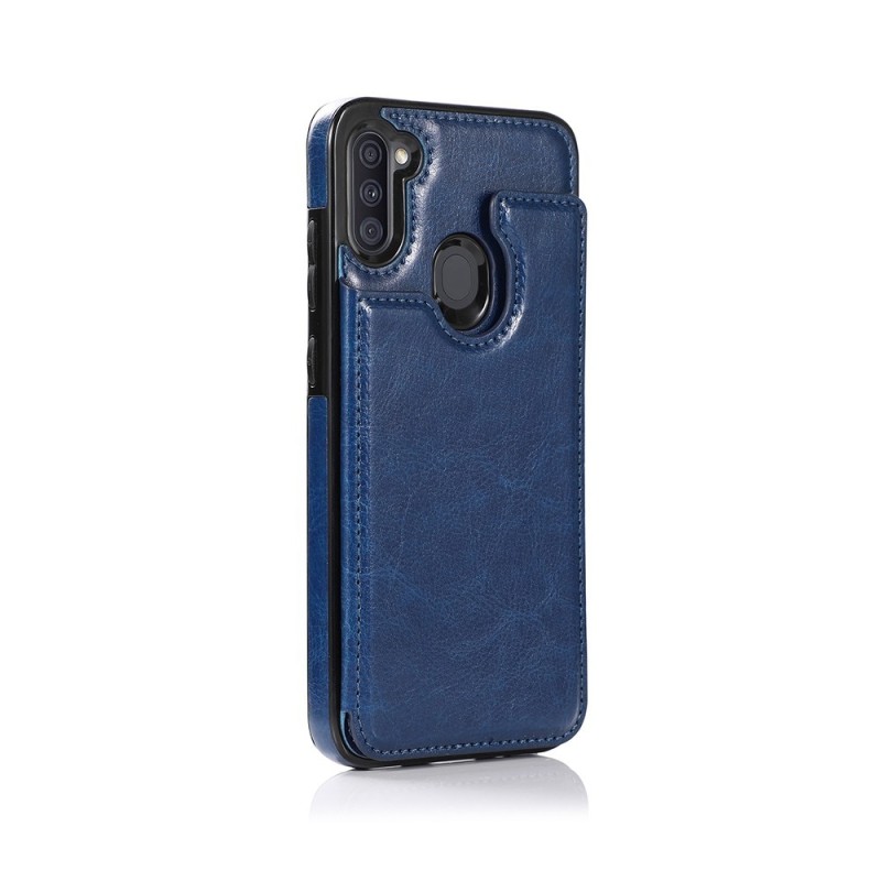 Samsung Galaxy A11 Leather Wallet Flip Diary Case Cover - Blue