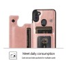 Samsung Galaxy A11 Leather Wallet Flip Diary Case Cover - Rose Gold