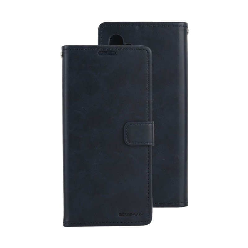 Samsung Galaxy A11 Leather Wallet Flip Diary Case Cover - Navy