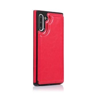 Samsung Galaxy Note 10 Leather Wallet Flip Diary Case Cover - Red
