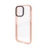 iPhone 14 Pro Max Slim Shockproof Clear Case Cover - Pink Sand