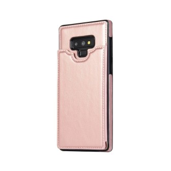 Samsung Galaxy Note 9 Leather Wallet Flip Diary Case Cover - Rose Gold