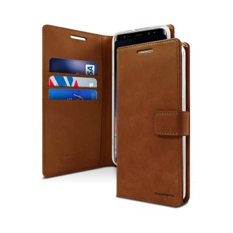 Samsung Galaxy Note 9 Leather Wallet Flip Diary Case Cover - Brown