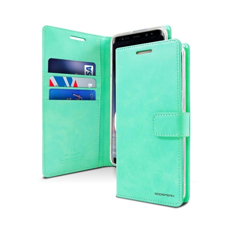 Samsung Galaxy Note 9 Leather Wallet Flip Diary Case Cover - Mint