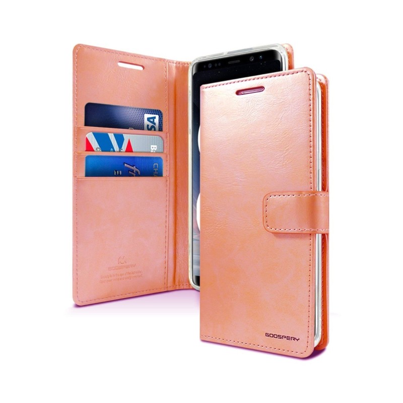 Samsung Galaxy Note 9 Leather Wallet Flip Diary Case Cover - Rose Gold