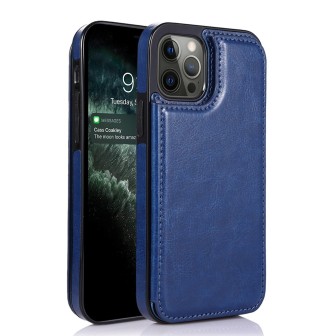 iPhone 14 Pro Leather Wallet Flip Diary Case Cover - Blue | Australia