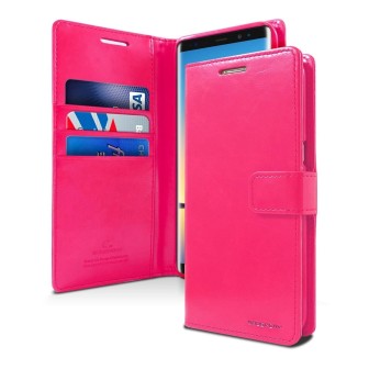 Samsung Galaxy Note 8 Leather Wallet Flip Diary Case Cover - Hot Pink