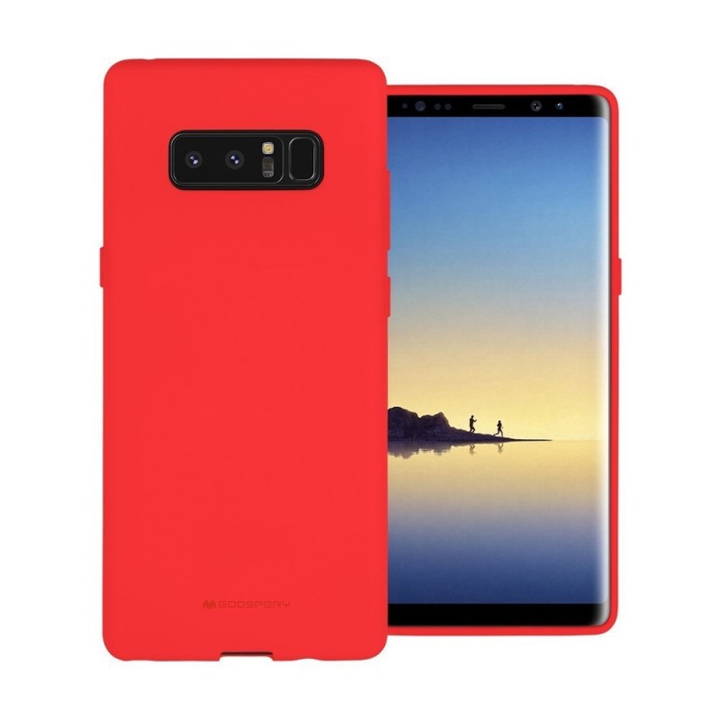 Samsung Galaxy Note 8 Soft Feel Jelly Case Cover - Red | Australia