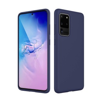 Samsung Galaxy S20 Ultra Liquid Silicone Case Cover - Navy | Australia