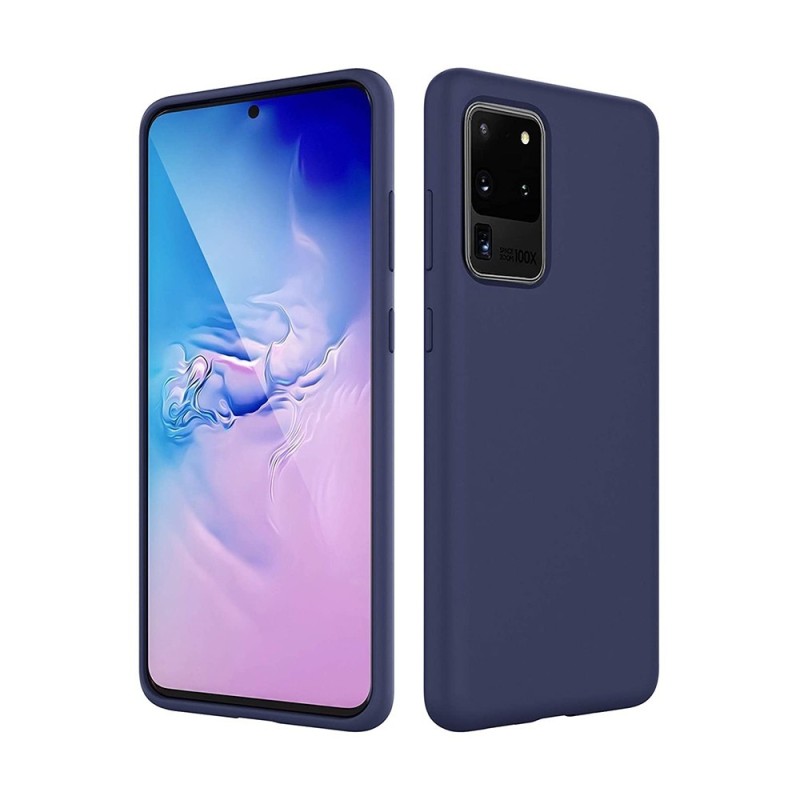 Samsung Galaxy S20 Ultra Liquid Silicone Case Cover - Navy | Australia
