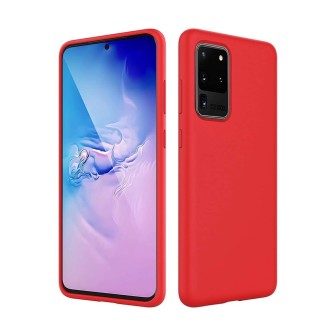 Samsung Galaxy S20 Ultra Liquid Silicone Case Cover - Red | Australia