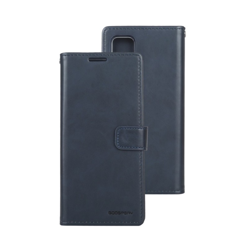 Samsung Galaxy S20 FE Leather Wallet Flip Diary Case Cover - Navy
