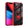 iPhone 14 Shockproof with Ring Holder Stand Case Cover - Red