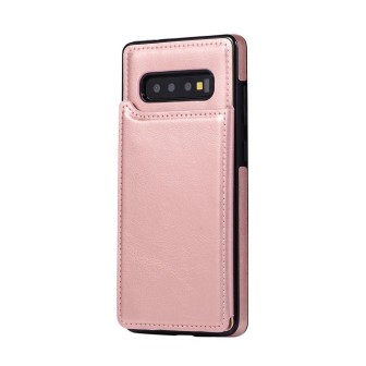 Samsung Galaxy S10 Plus Leather Wallet Flip Diary Case Cover - Rose Go