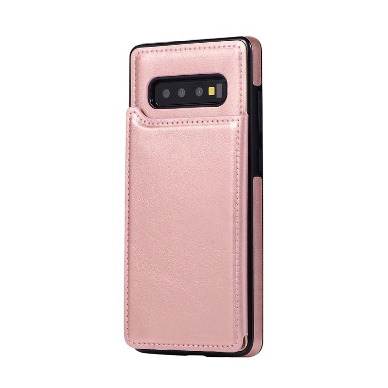 Samsung Galaxy S10 Plus Leather Wallet Flip Diary Case Cover - Rose Go