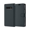 Samsung Galaxy S10 Leather Wallet Flip Diary Case Cover - Black