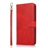 iPhone 13 Pro Max Leather Wallet Flip Diary Case Cover - Red