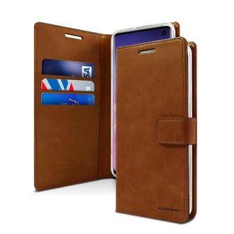 Samsung Galaxy S10 Plus Leather Wallet Flip Diary Case Cover - Gold